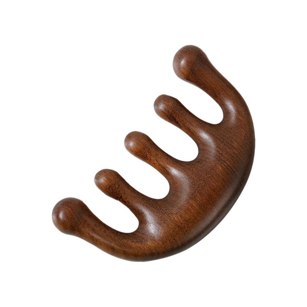 Wooden Massage Comb Face Scalp Gua Sha Massager Scraping