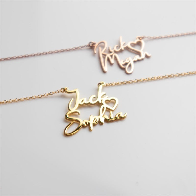 Customized Necklace / Bracelet / Anklet with Two Names Together