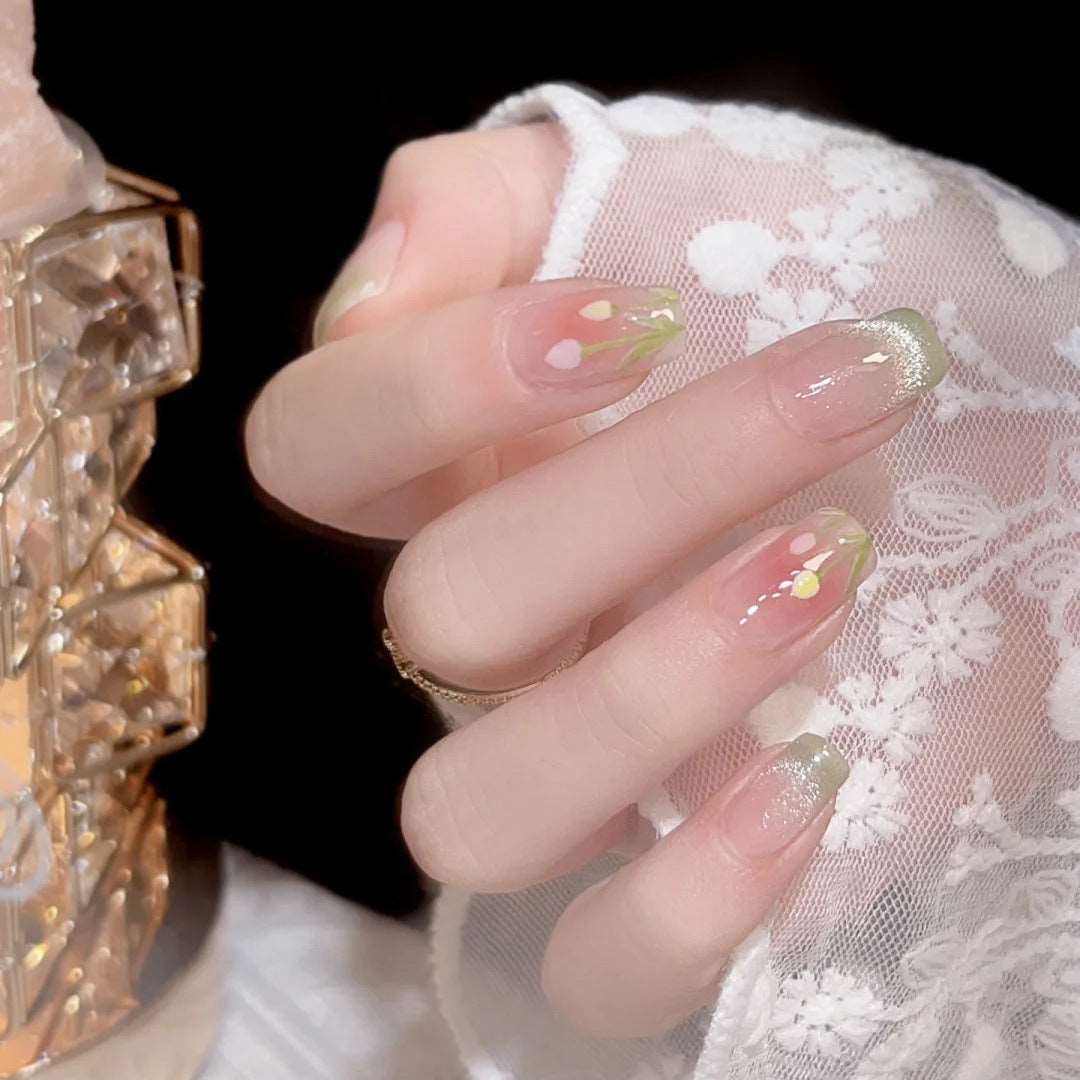 Beautiful Summer Short Press On Nails