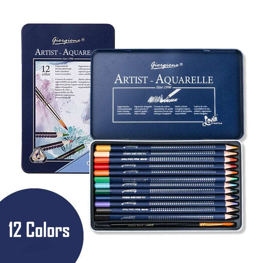 12/24 Watercolor Pencils Set Artist Color Pencils for Adult Students