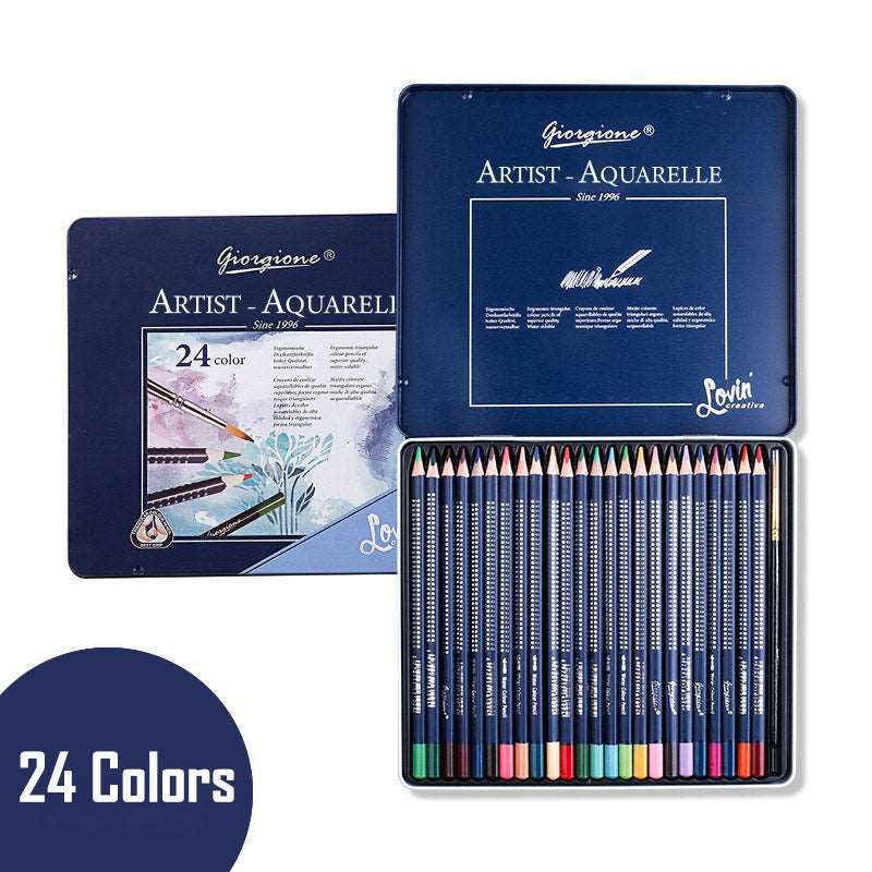 12/24 Watercolor Pencils Set Artist Color Pencils for Adult Students