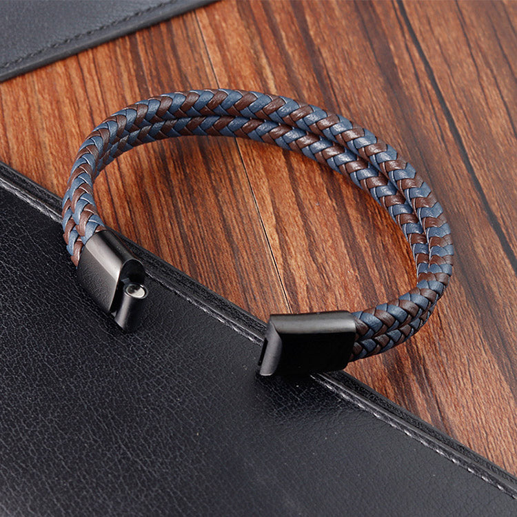 2 Colors Braided Bracelet for Men