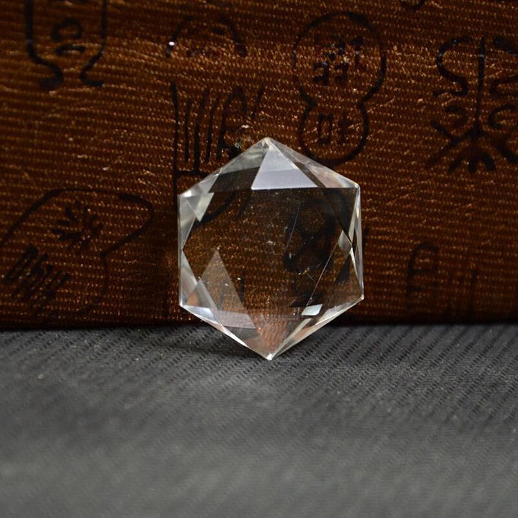 Natural Crystal Hexagram Pendant