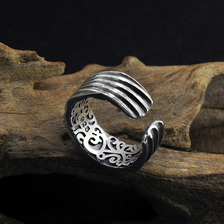 Handcrafted God Eye S925 Sterling Silver Ring