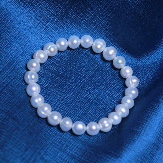 Natural Freshwater Pearls Bracelet Oval Pearls Baroque Pearls 8-9mm