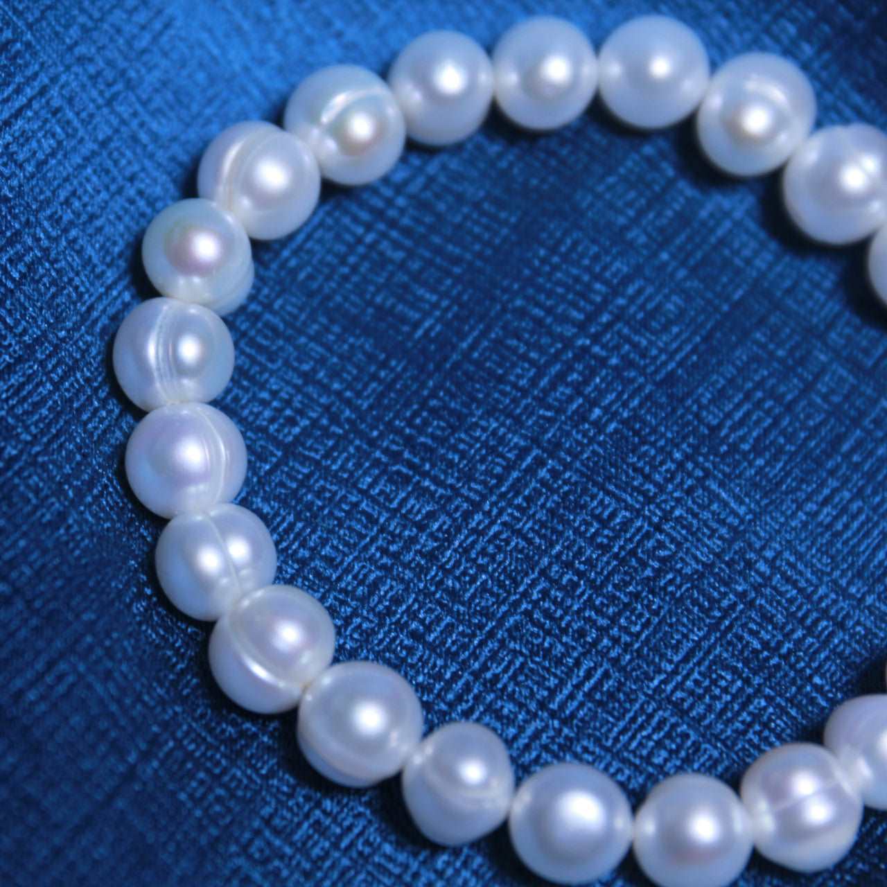 Natural Freshwater Pearls Bracelet Oval Pearls Baroque Pearls 8-9mm