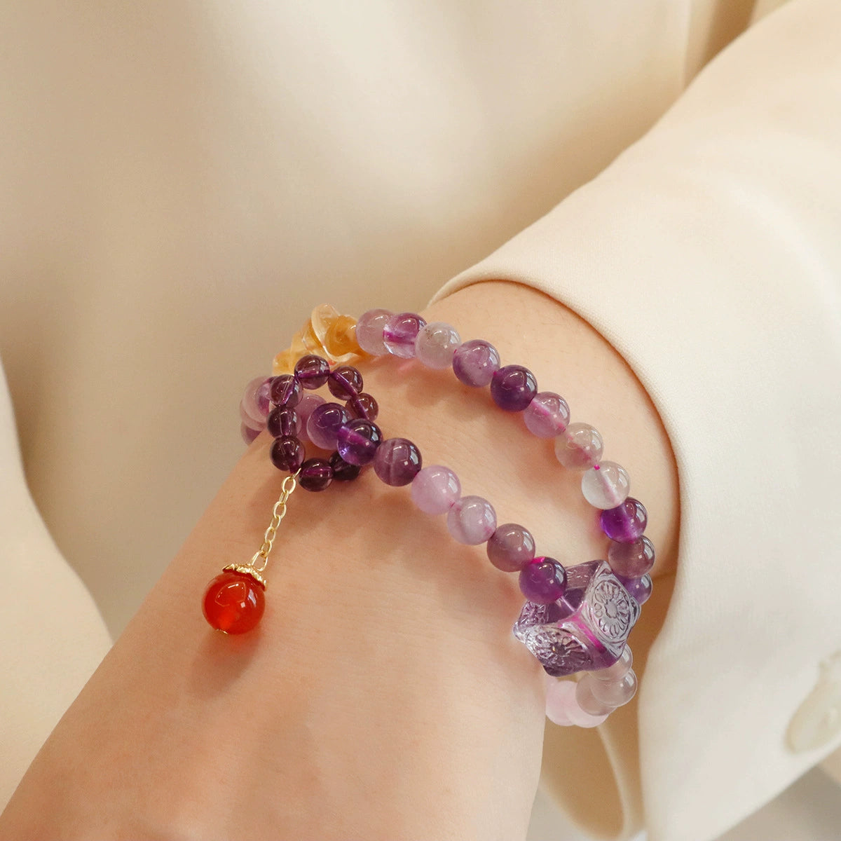 Nine Purple Fire Manifestation Bracelet