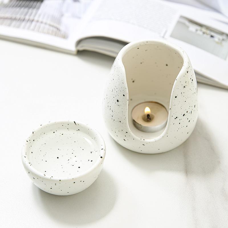 Porcelain Ceramic Candle Holder Essential Oil Diffuser Incense Burner