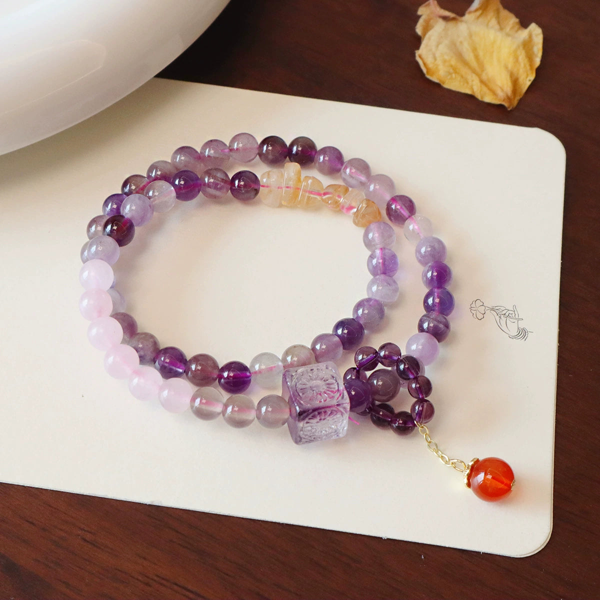 Nine Purple Fire Manifestation Bracelet