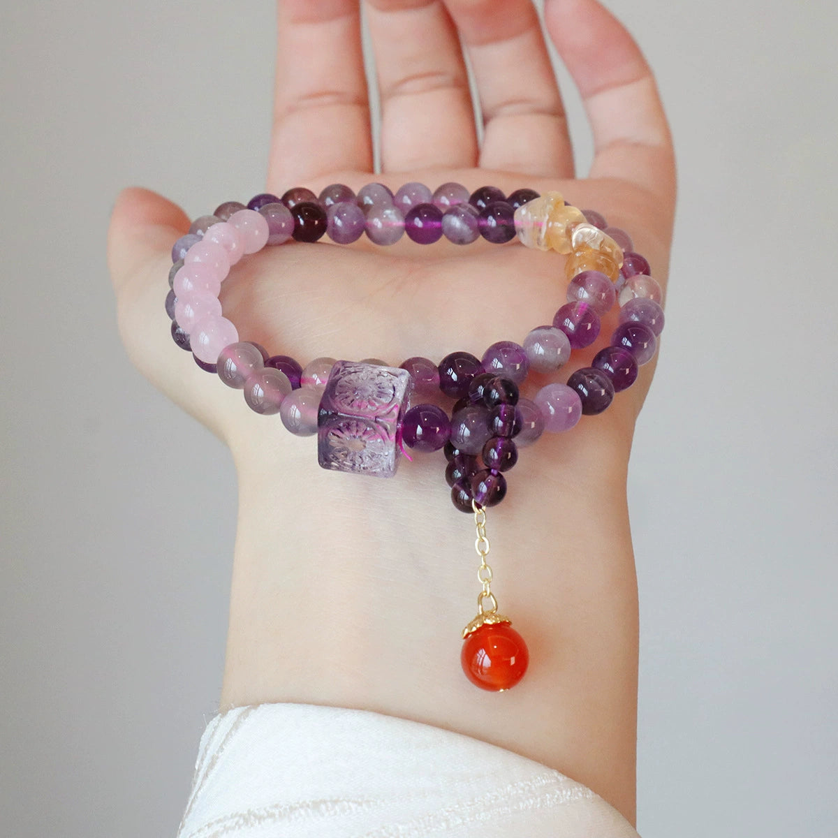 Nine Purple Fire Manifestation Bracelet