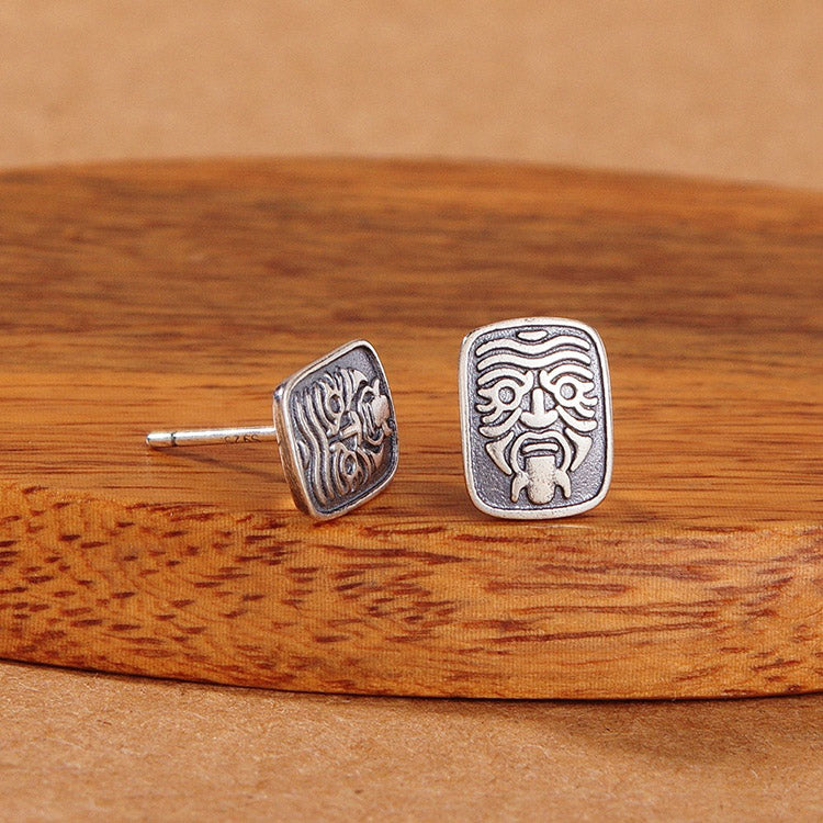 Handcrafted Zakiram S925 Sterling Silver Stud Earrings