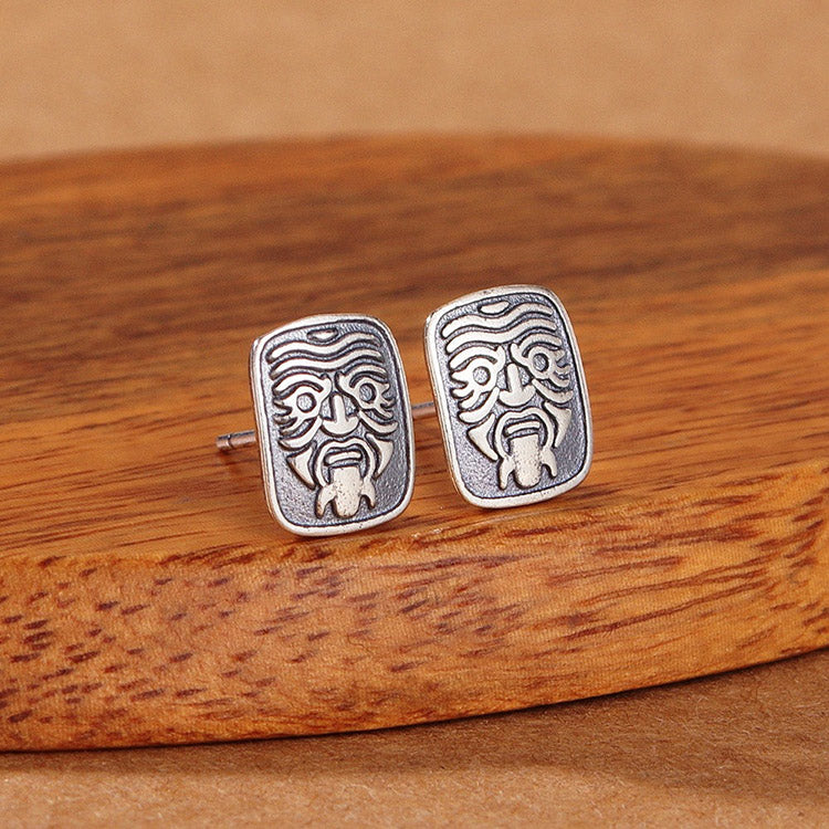 Handcrafted Zakiram S925 Sterling Silver Stud Earrings