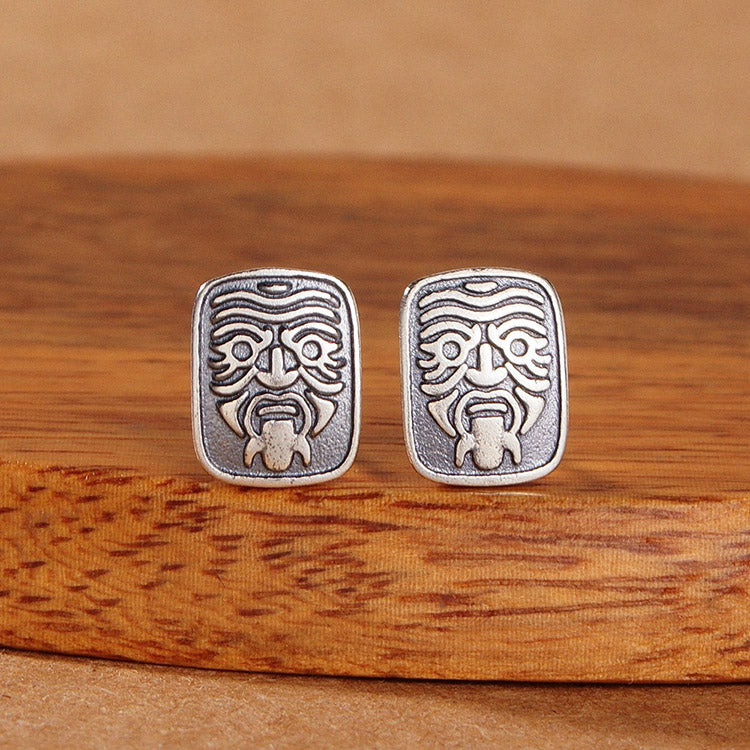 Handcrafted Zakiram S925 Sterling Silver Stud Earrings