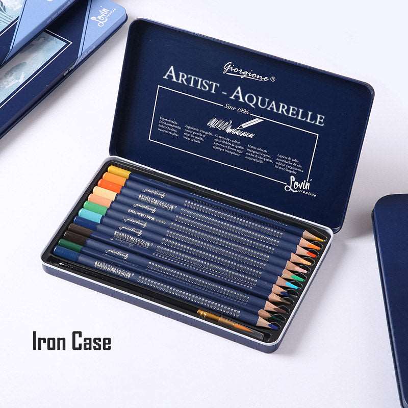 12/24 Watercolor Pencils Set Artist Color Pencils for Adult Students