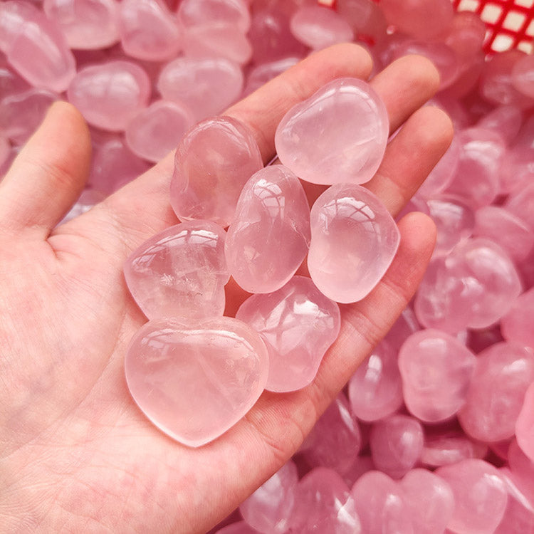 Healing Stone Heart Shape Rose Quartz