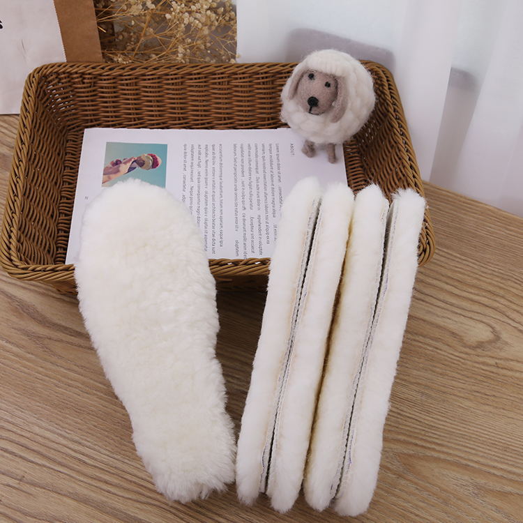 Australian Sheepskin Insoles Thick and Supper Warm Wool Insoles for Children Women Men 1 pcs