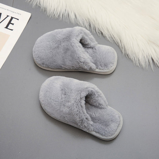 Cosy Children's Fuzzy Velvet Memory Foam Open Back Slippers