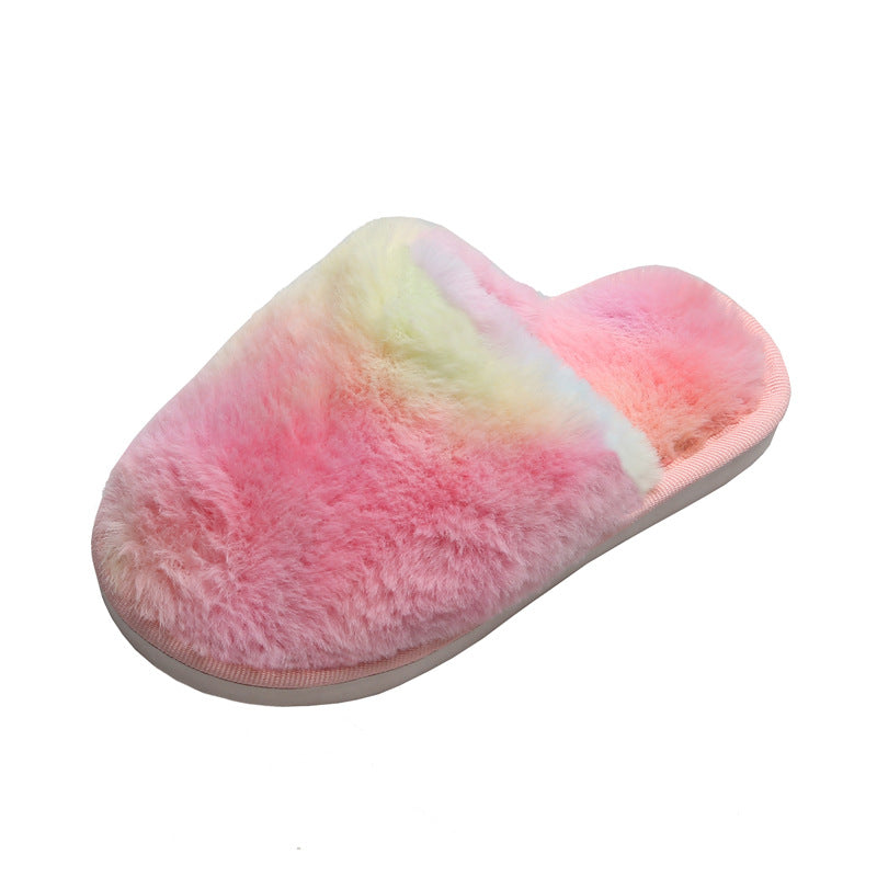 Cosy Children's Fuzzy Velvet Memory Foam Open Back Slippers