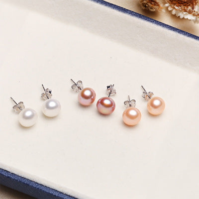 3 Pairs of Baroque Fresh Water Pearls Earrings S925 Silver Stud